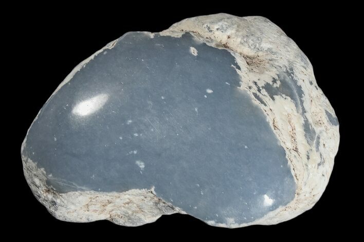 Polished Angelite (Blue Anhydrite) Stone - Peru #172555